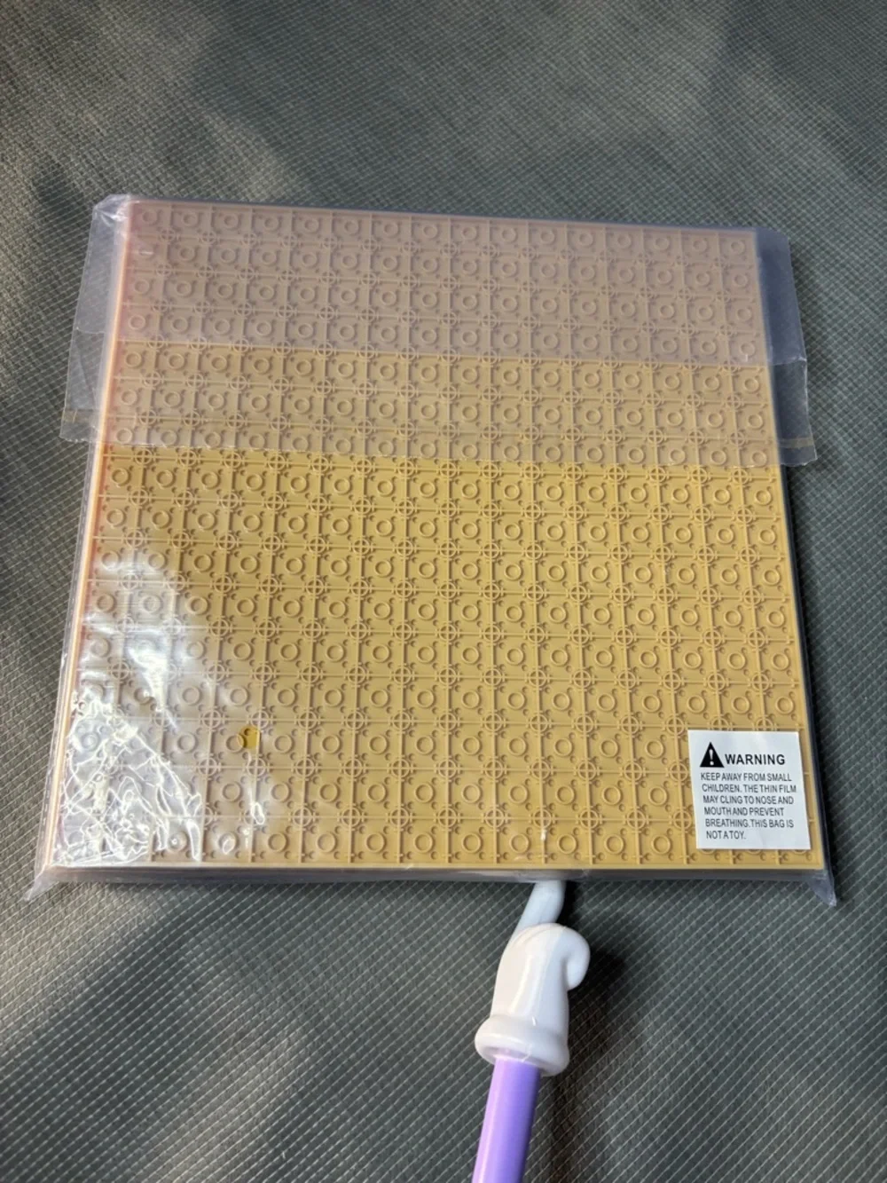 4-Pack Tan Building Baseplates for Kids